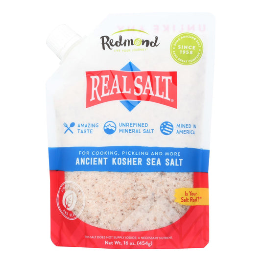 Sal marina kosher gourmet Real Salt - 16 oz - Caja de 6