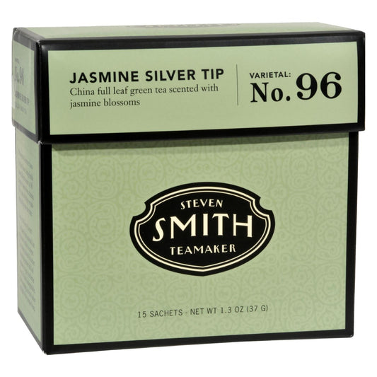 Smith Teamaker Green Tea - Jasmine Slvr Tp - Case Of 6 - 15 Bags