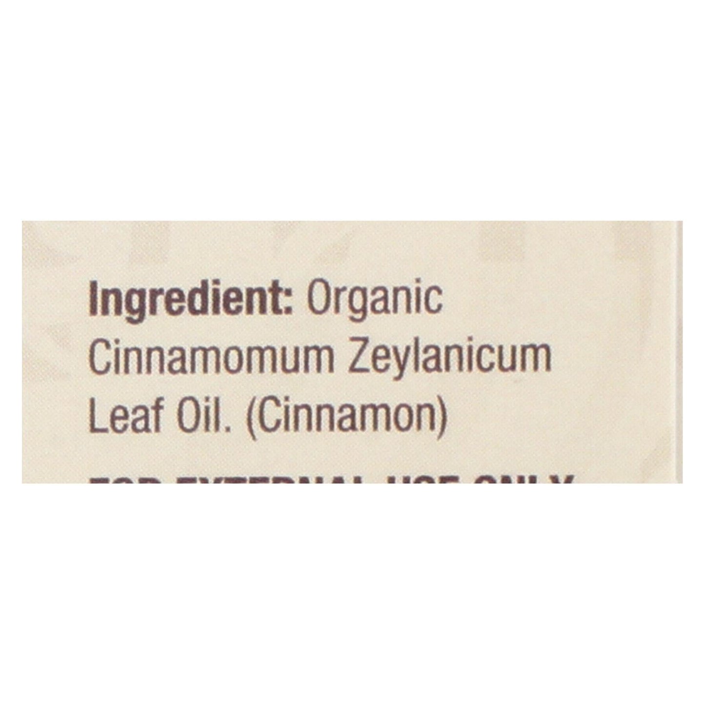 Nature's Answer - Organic Essential Oil - Cinnamon - 0.5 Oz.