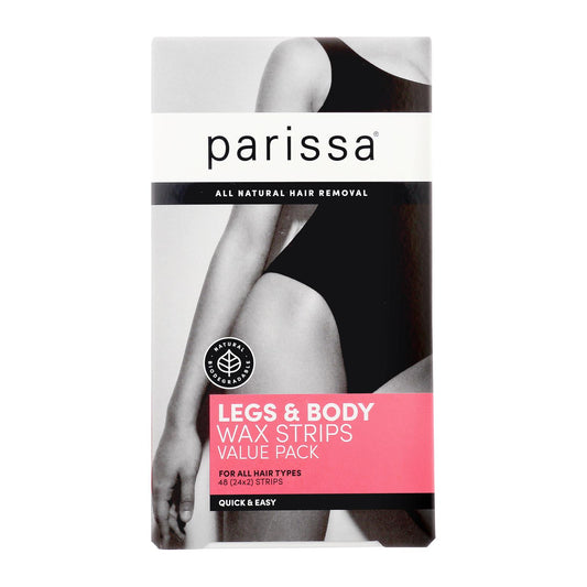 Parissa - Tiras de cera Qk Ezy Leg Body - 1 unidad, 1-48 unidades