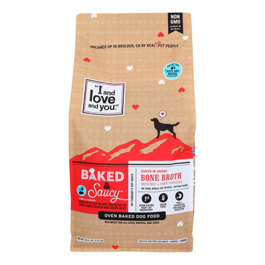 I And Love And You - Alimento para perros con carne de res al horno y salsa - Caja de 1 - 10,25 libras