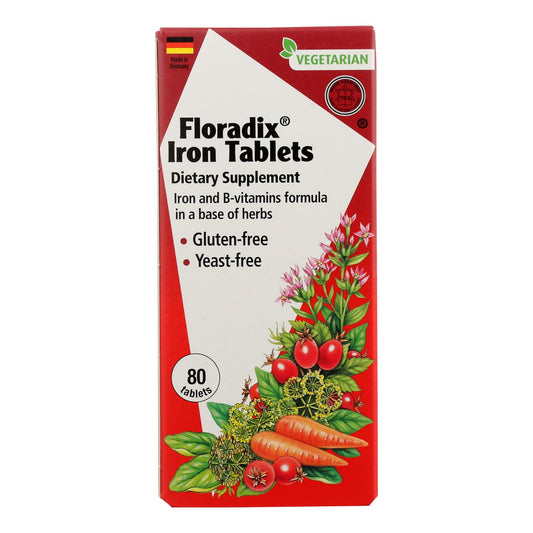 Floradix - Tabletas de hierro Floradix - 1 unidad de 1 a 80 tabletas