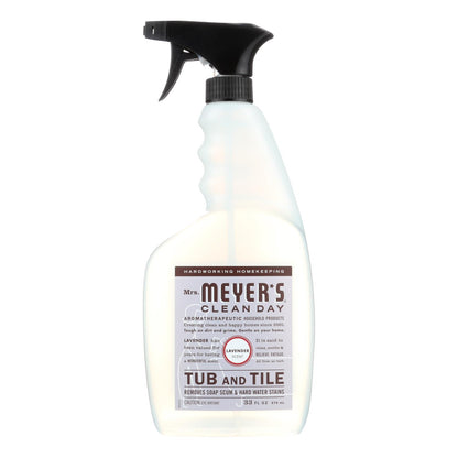 Mrs. Meyer's Clean Day - Limpiador de bañeras y azulejos - Lavanda - 33 fl oz - Caja de 6