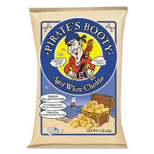 Bocadillos de queso cheddar blanco añejo, bolsa de 1 oz, 24 por caja