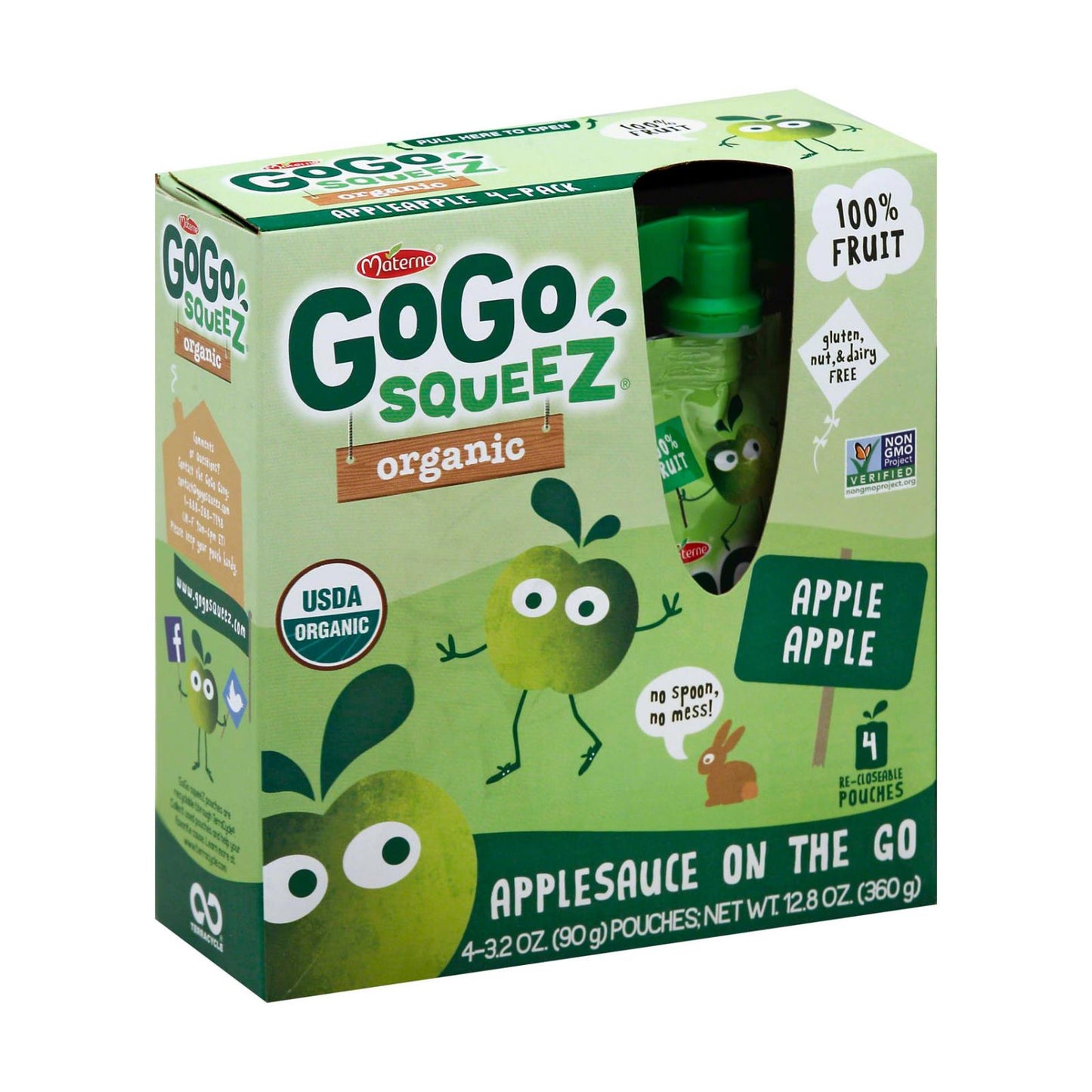 Gogo Squeeze Sauce - Apple - Case Of 12 - 3.2 Oz.