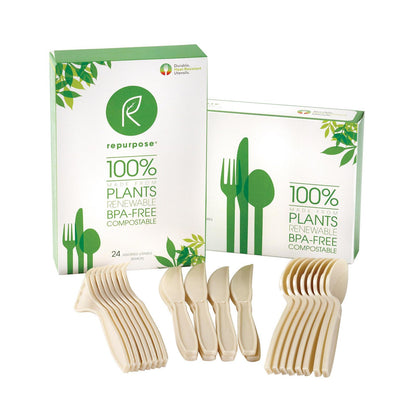 Juego de utensilios para altas temperaturas Repurpose Plant Base (caja de 20 unidades, 24 unidades)