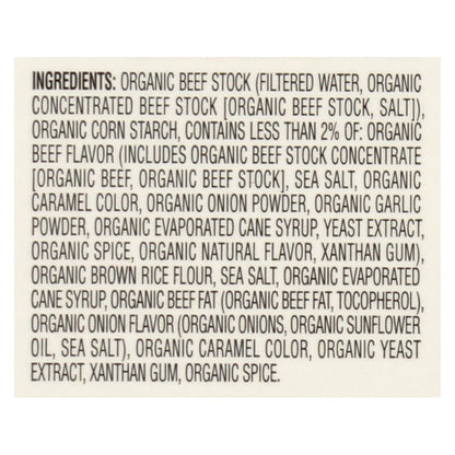 Imagine Foods Organic Gravy - Carne de res sabrosa - Caja de 12 - 13,5 fl oz