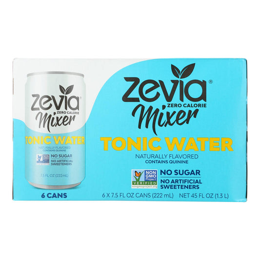 Zevia 零卡路里混合饮料 - 汤力水 - 4 瓶装 - 6/7.5 盎司