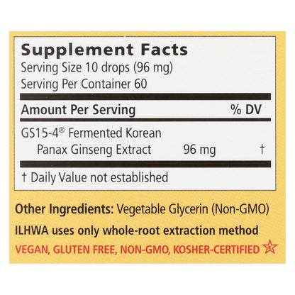 Elixir de ginseng fermentado con enzimas Ilhwa - 1 unidad - 30 ml