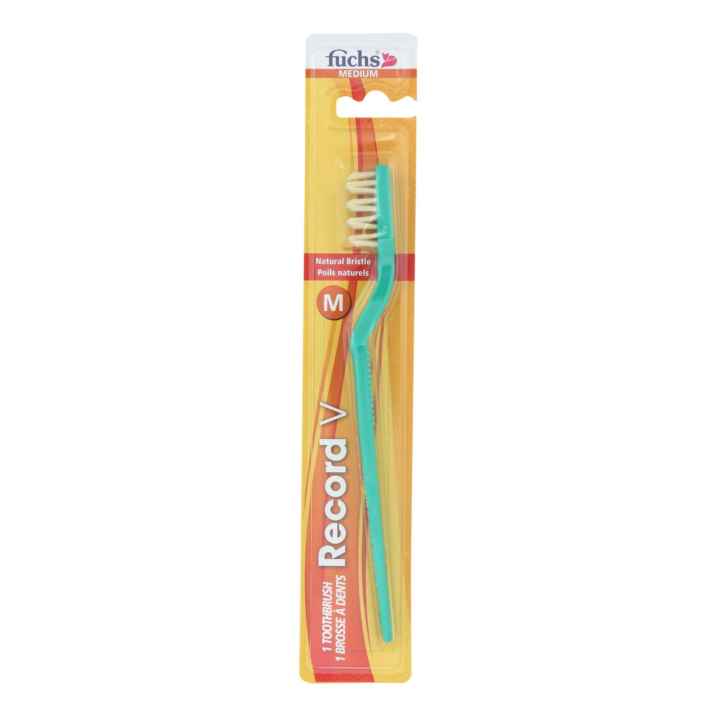 Fuchs Natural Bristle Toothbrush  - Case Of 12 - Ct