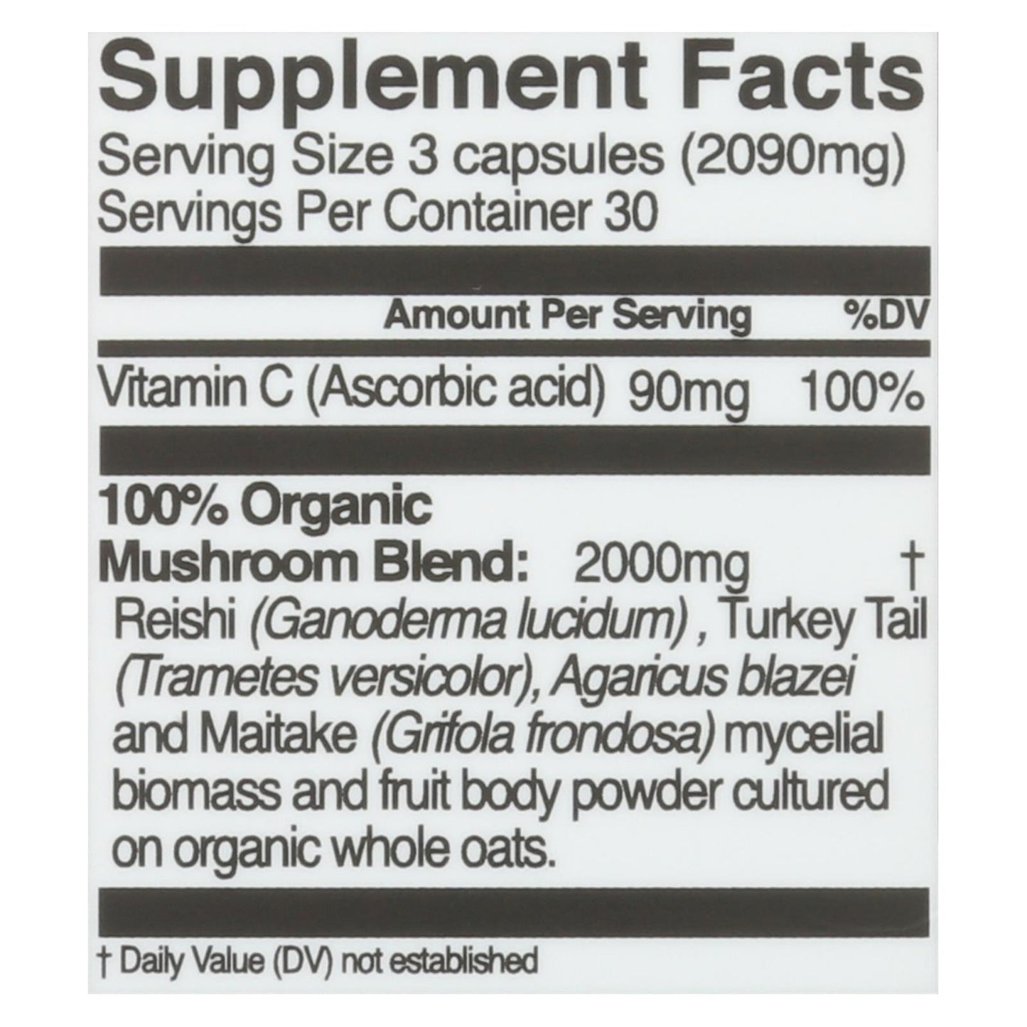 Nutrición orgánica de hongos - Immn Dfns Mush Sprfd - 1 unidad - 90 Vcap
