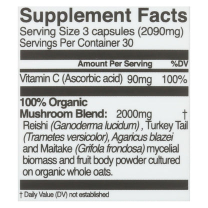 Nutrición orgánica de hongos - Immn Dfns Mush Sprfd - 1 unidad - 90 Vcap