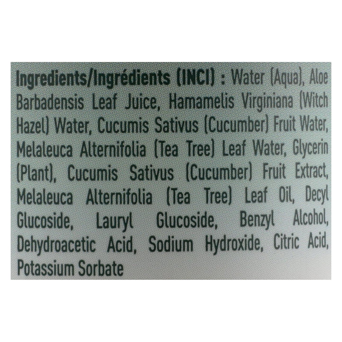 Desert Essence - Tónico facial de pepino y aloe - 1 unidad - 8 oz.