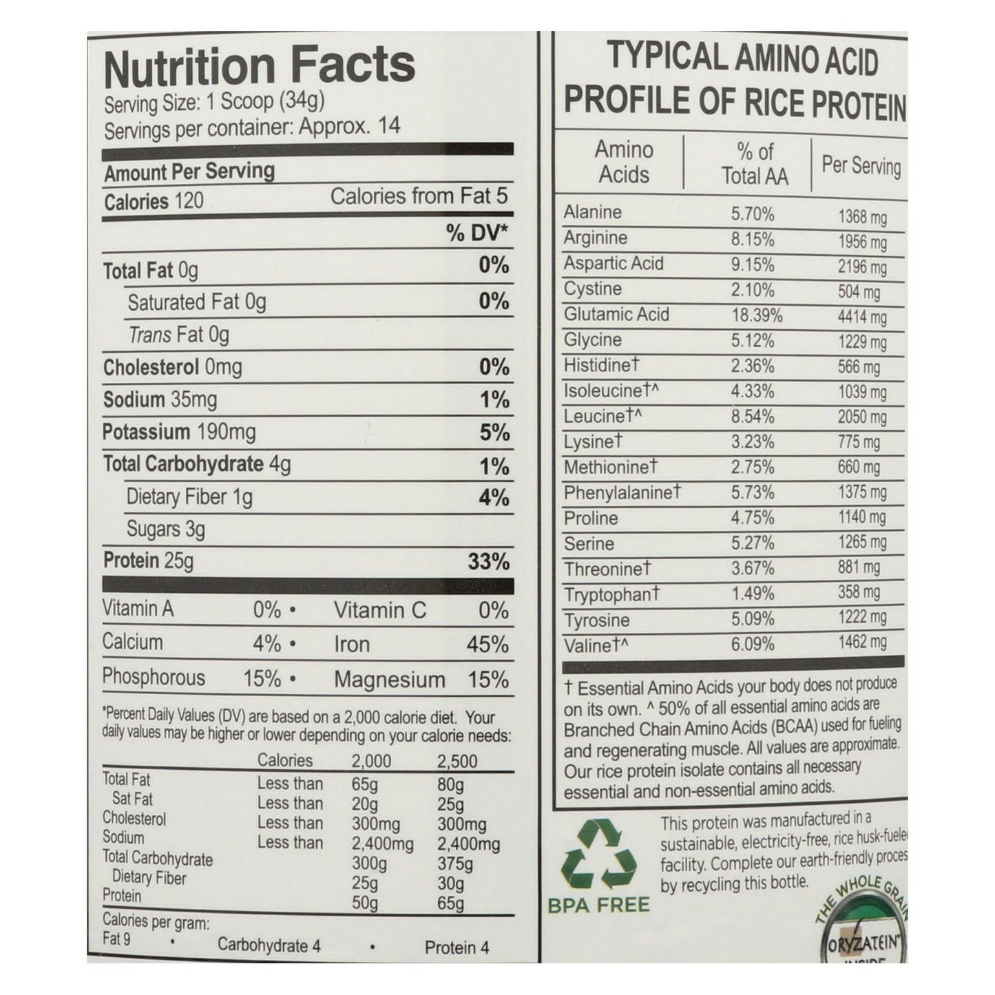 Proteína de arroz orgánico en polvo de Growing Naturals, sabor chocolate, 1 unidad, 16,79 oz