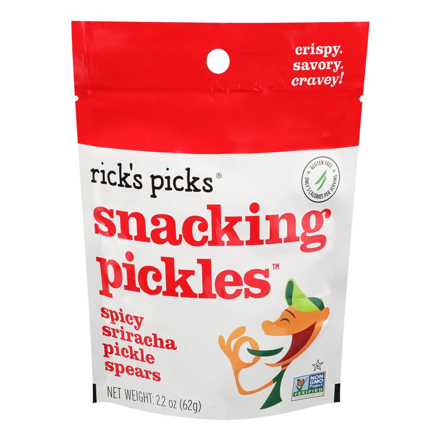 Pickles de Rick - Pickle Sprs Spicy Sriracha - Caja de 12 - 2.2 oz