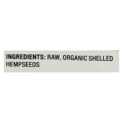 Nutiva Certified Organic Hempseed - Shelled - 8 Oz - Case Of 6