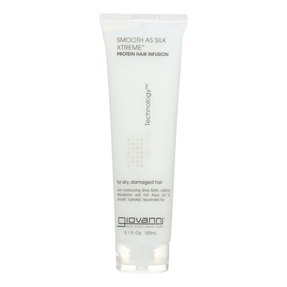 Infusión de proteína extrema para el cabello Giovanni Smooth As Silk - Tubo de 5,1 oz