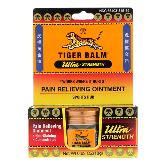 Tiger Balm Pain Relief Ointment - 0.63 Oz - Case Of 6