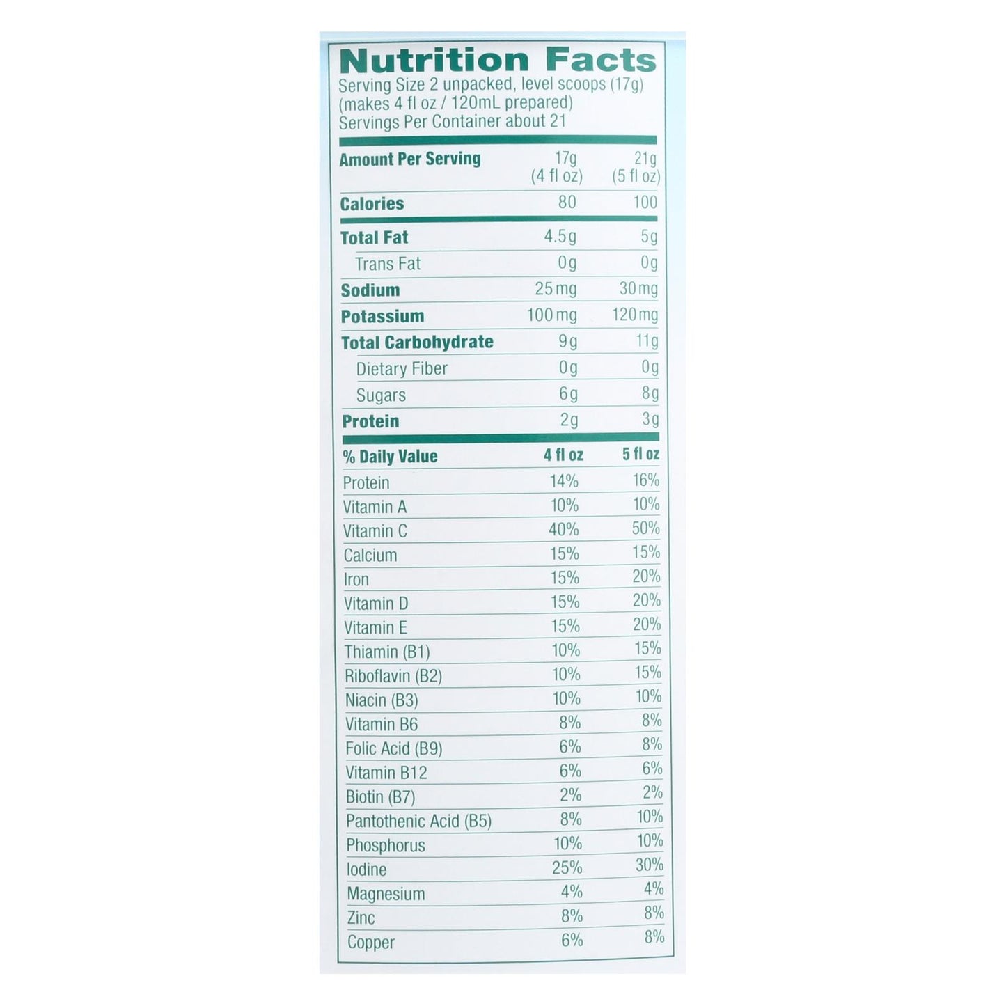 Fórmula orgánica fortificada con hierro y lácteos para bebés, única para bebés - Caja de 6 - 12,7 oz.