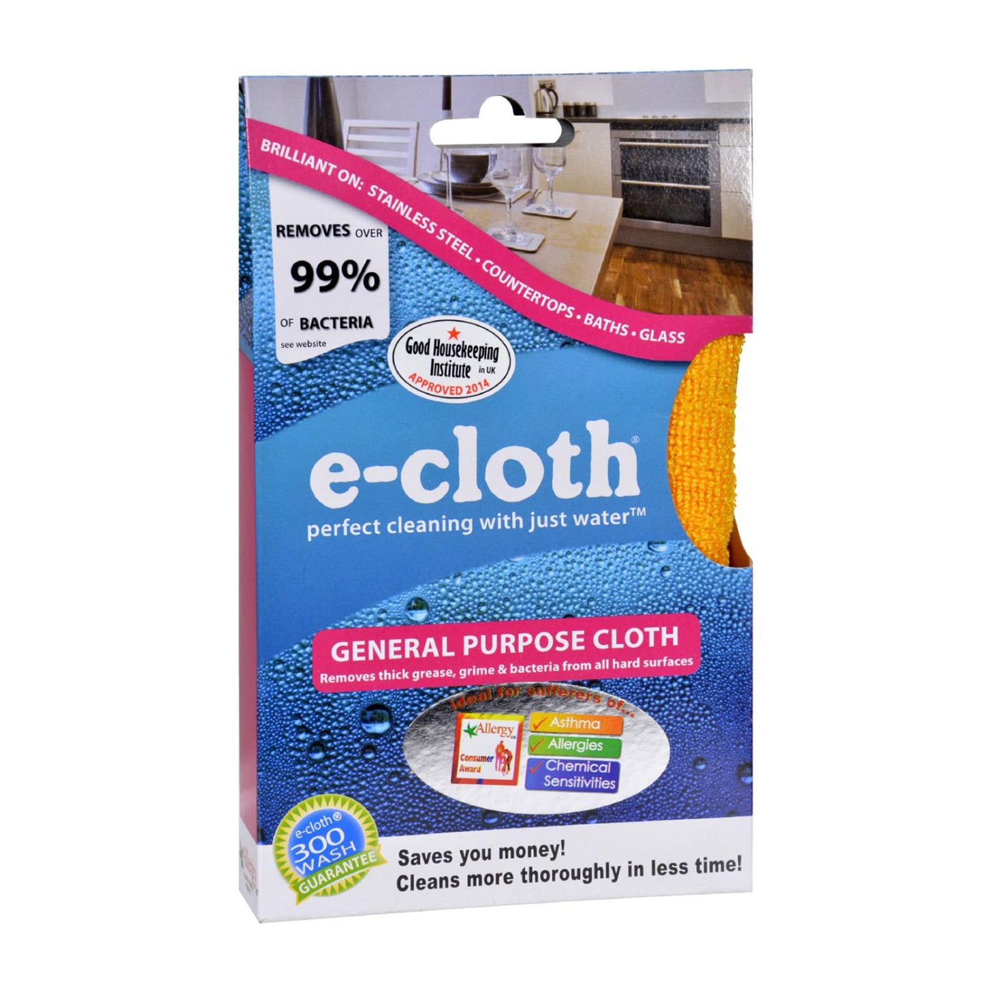 E-cloth 通用布 12.5 英寸 X 12.5 英寸 - 1 块布