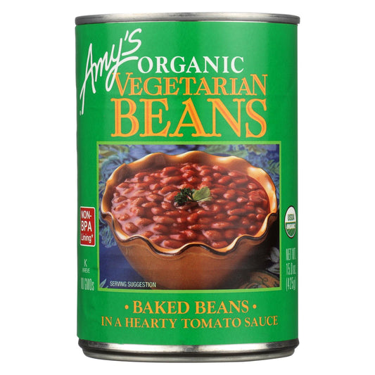 Amy's - Frijoles horneados vegetarianos orgánicos - Caja de 12 - 15 oz.