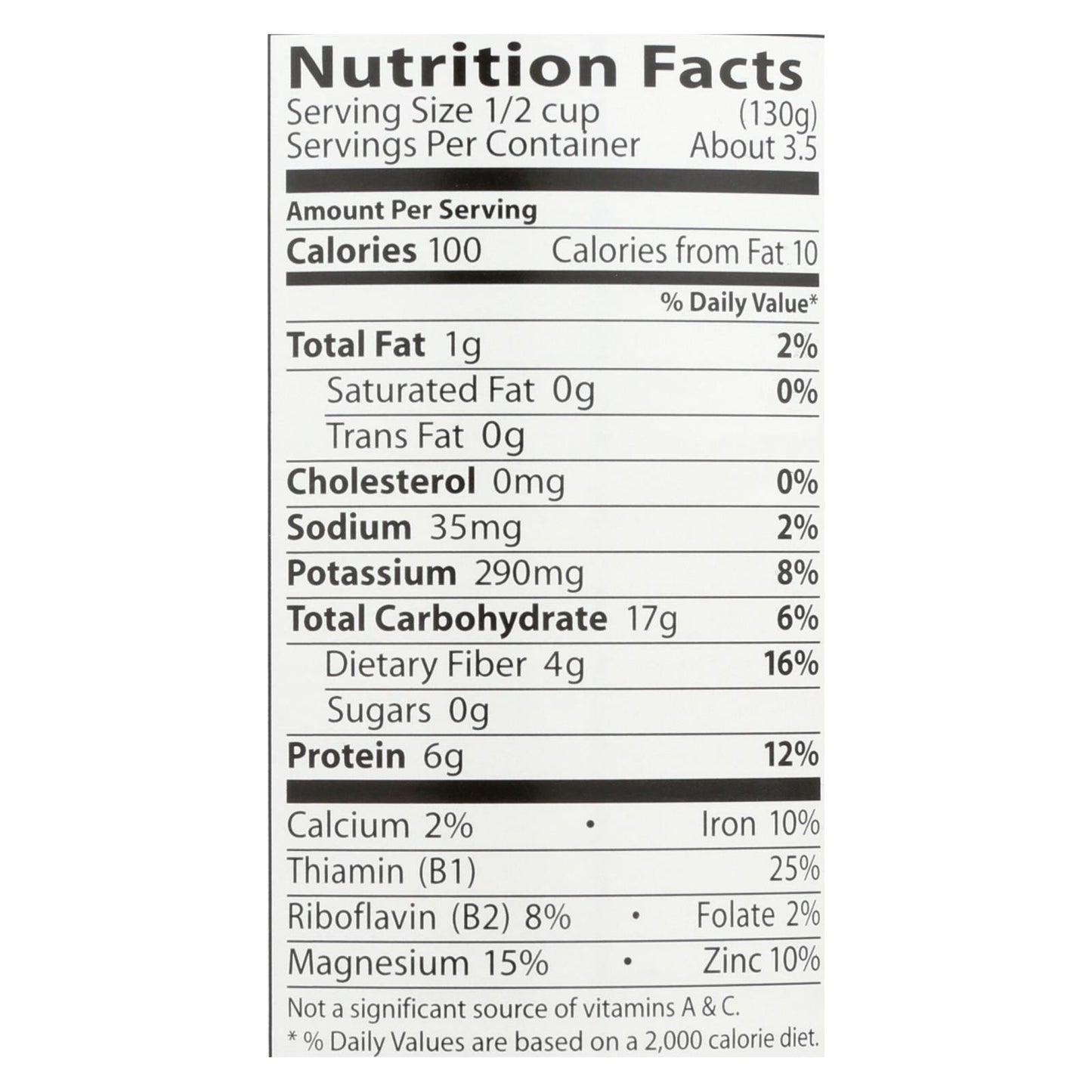 Frijoles Mantequilla Orgánicos Eden Foods - Caja de 12 - 15 Oz.