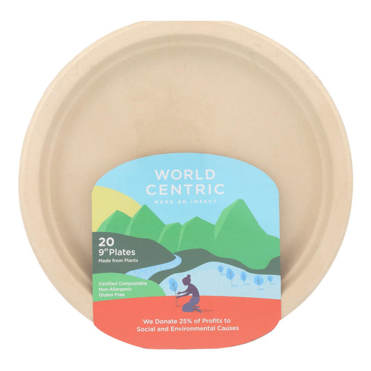 World Centric Fiber Plate - Case Of 12 - 20 Count