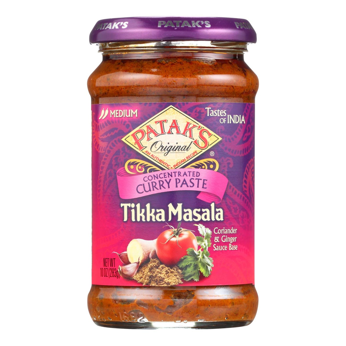 Pasta de curry concentrada Pataks, Tikka Masala Medium - Caja de 6 - 10 oz