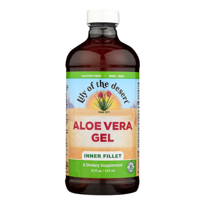 Lily Of The Desert - Gel de Aloe Vera - Filete Interior - Caja de 12 - 16 Oz.