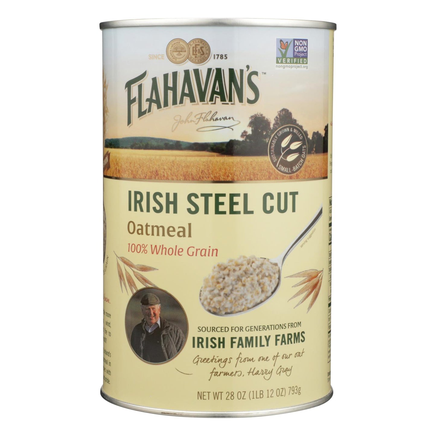 Avena Flahavans - Corte de acero irlandés - Caja de 6 - 28 oz.