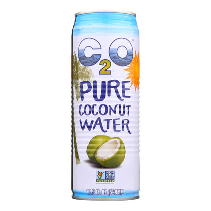 C2o - Agua de coco pura Agua de coco pura - Caja de 12 - 17,5 fl oz