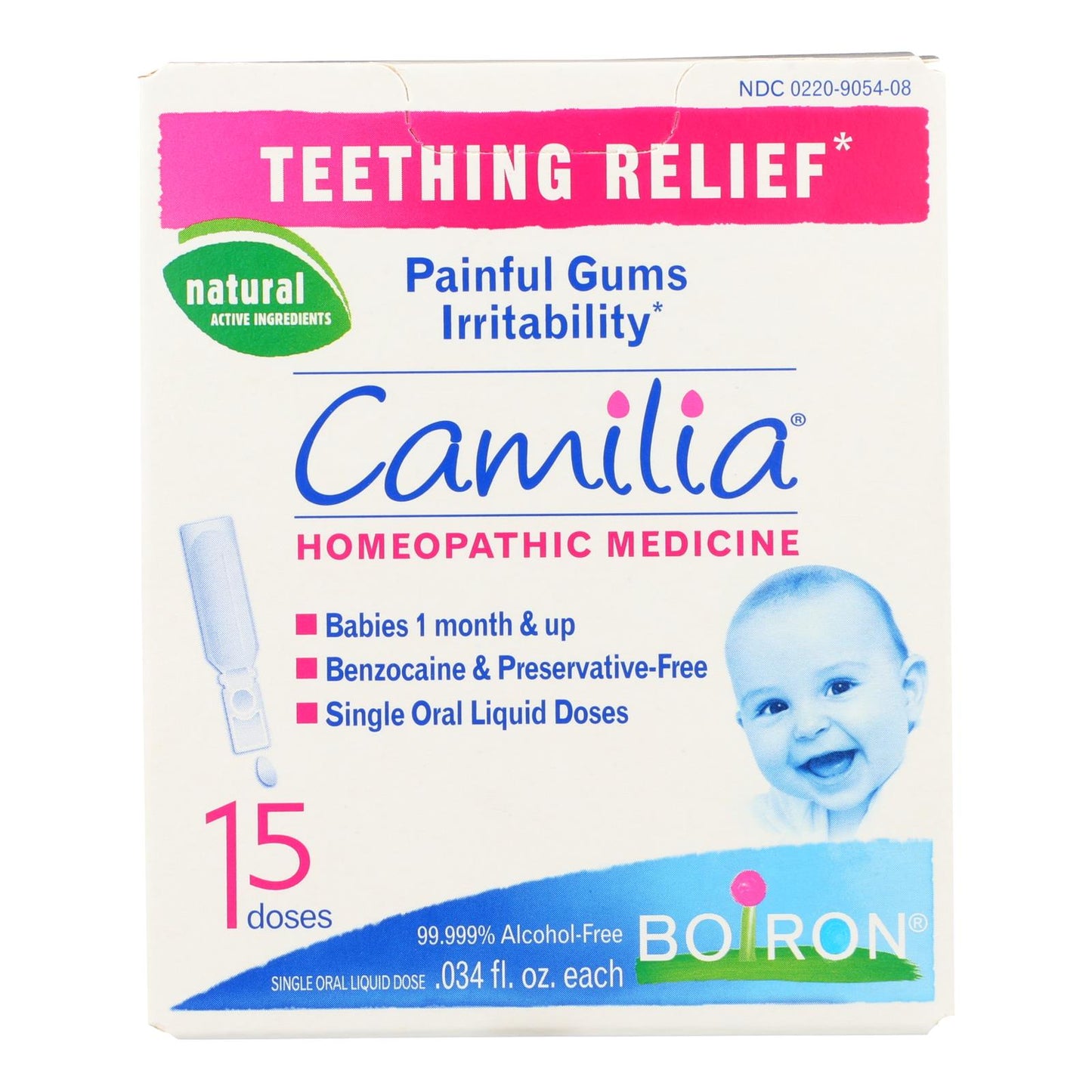 Boiron - Tethng Rlf Camlia 15 剂量 - 每支 1 支 - 15 剂量