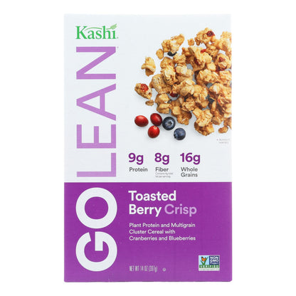 Cereales Kashi - Multigrano - Golean - Crujiente - Crumble de frutos rojos tostados - 14 oz - Caja de 12