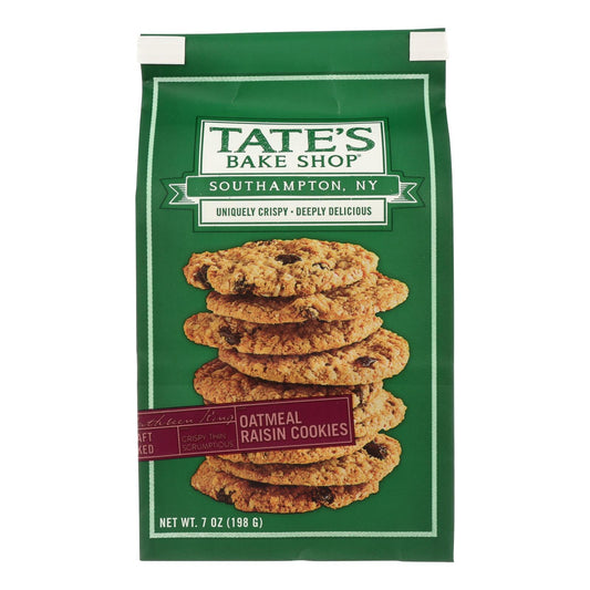 Galletas de avena y pasas de Tate's Bake Shop - Caja de 12 - 7 oz