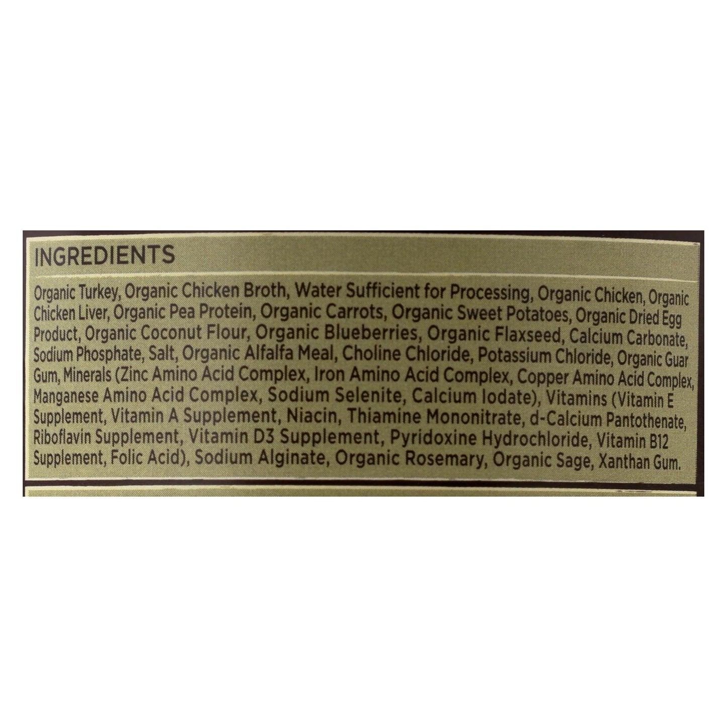 Alimento orgánico sin cereales para perros Castor and Pollux - Cena de pavo con zanahorias frescas y batatas - Caja de 12 - 12,7 oz.