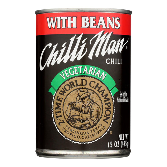Chili vegetariano con frijoles Chilli Man - Caja de 12 - 15 oz