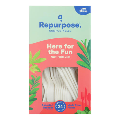 Juego de utensilios para altas temperaturas Repurpose Plant Base (caja de 20 unidades, 24 unidades)