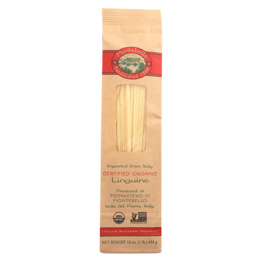 Montebello Organic Pasta - Linguini - Case Of 12 - 1 Lb.