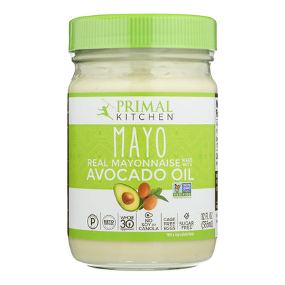 Primal Kitchen Mayo - Aceite de aguacate - Caja de 6 - 12 fl oz.