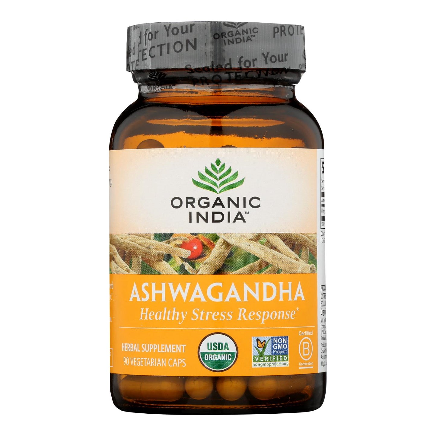 Organic India Wellness Supplements, Ashwagandha  - 1 Each - 90 Vcap