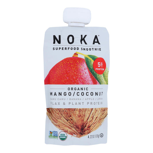 Mezcla de mango y coco Noka Superfood - Caja de 6 - 4,22 oz