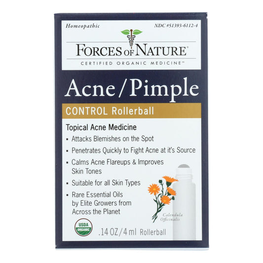 Forces Of Nature Acne/pimple Rollerball Applicator  - 1 Each - 4 Ml