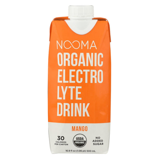 Bebida electrolítica Nooma - Orgánica - Mango - Caja de 12 - 16,9 fl oz