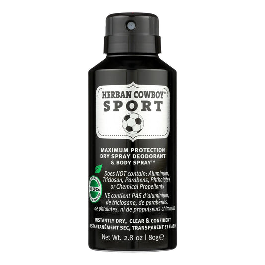 Herban Cowboy - Spray Dry Sport - 1 unidad - 2,8 oz