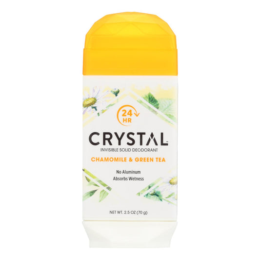 Desodorantes Crystal - Desodorante sólido invisible - Manzanilla y té verde - 2.5 oz.
