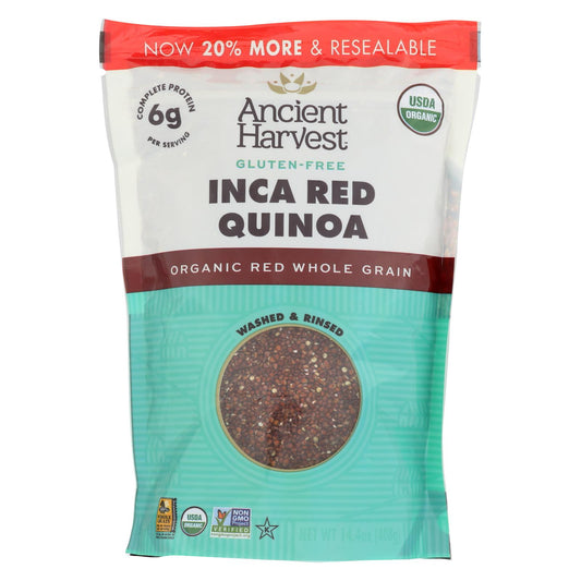 Quinua orgánica Ancient Harvest - Granos rojos incas - Caja de 12 - 14,4 oz