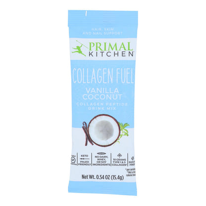 Mezcla para bebida de colágeno con péptidos y sabor a vainilla y coco de Primal Kitchen, caja de 12, 0,54 oz
