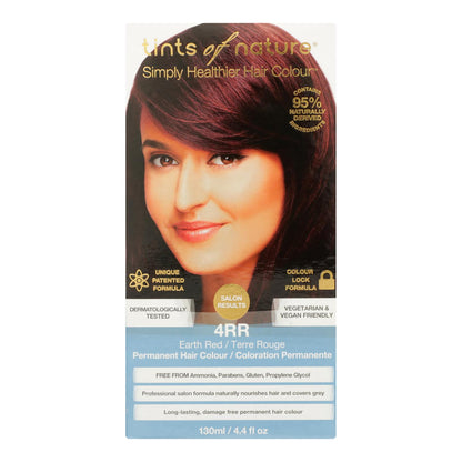 Tinte para cabello rojo tierra 4rr de Tints Of Nature - 1 unidad - 4,4 fz