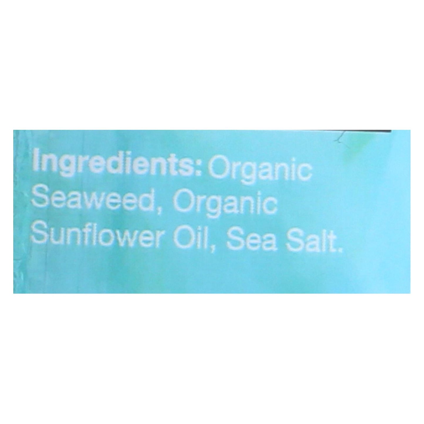 Snack de algas y sal marina Ocean's Halo - Caja de 12 - 0,14 oz