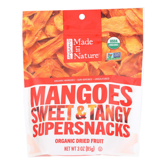 Frutos secos de mango Made In Nature - Caja de 6 - 3 oz